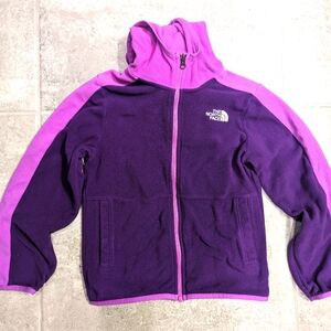 Girls northface zip fleece size 7/8